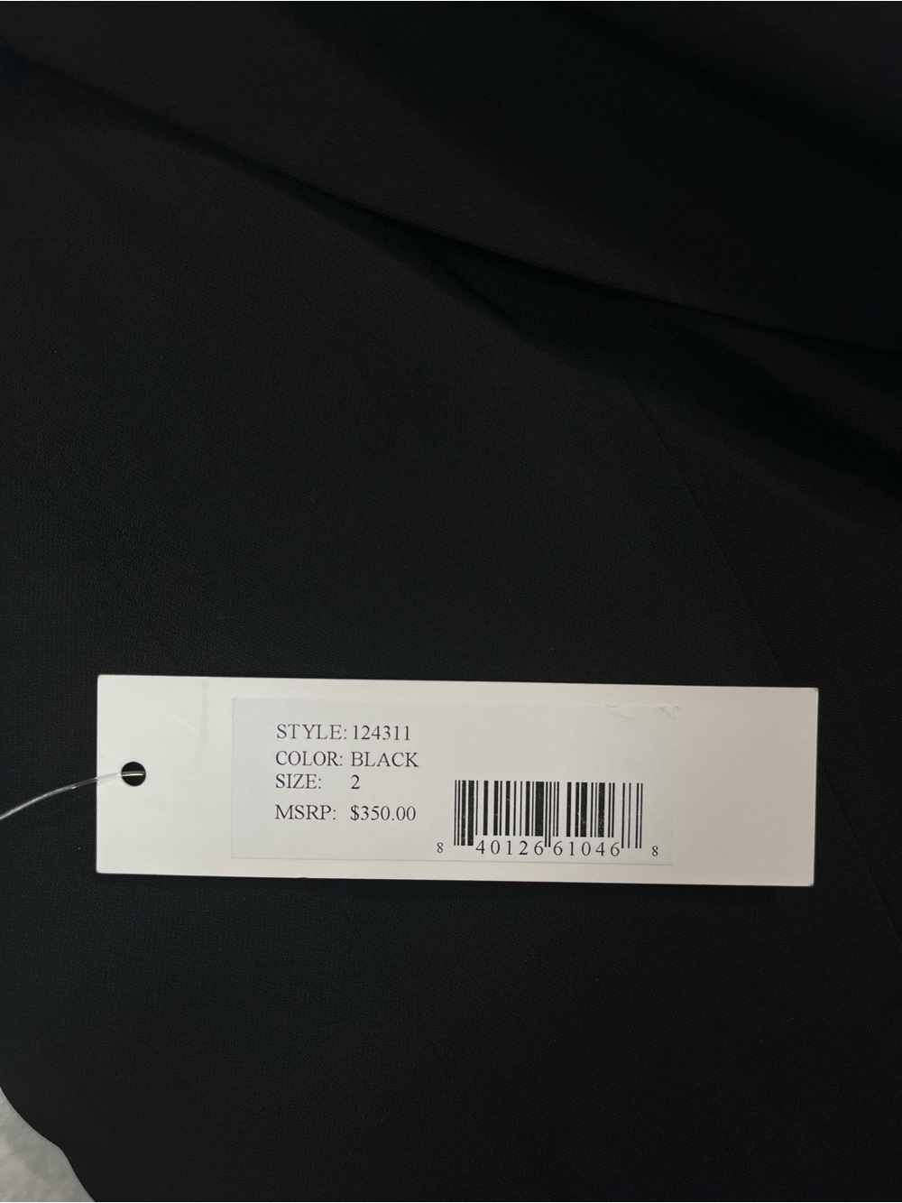 NWT JAYGODFREY Sloan Dress in Black Size 2 NEW WITH TAGS - Picture 6 of 8